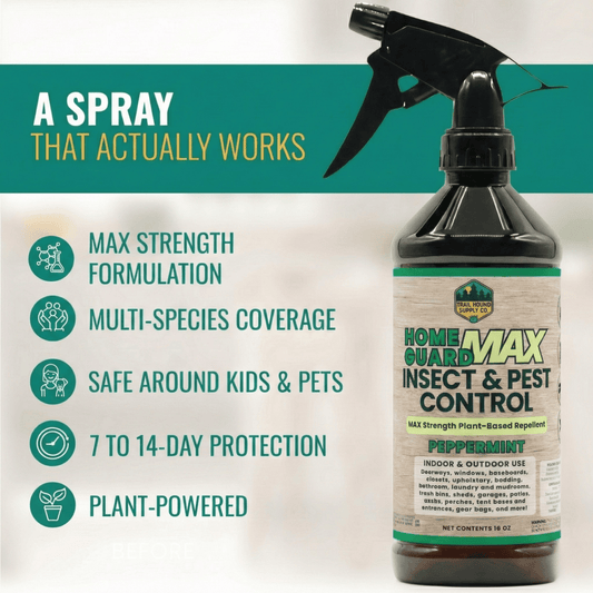 Home Guard Max: Max Strength Peppermint Oil Insect & Pest Control Spray - 16oz Bottle