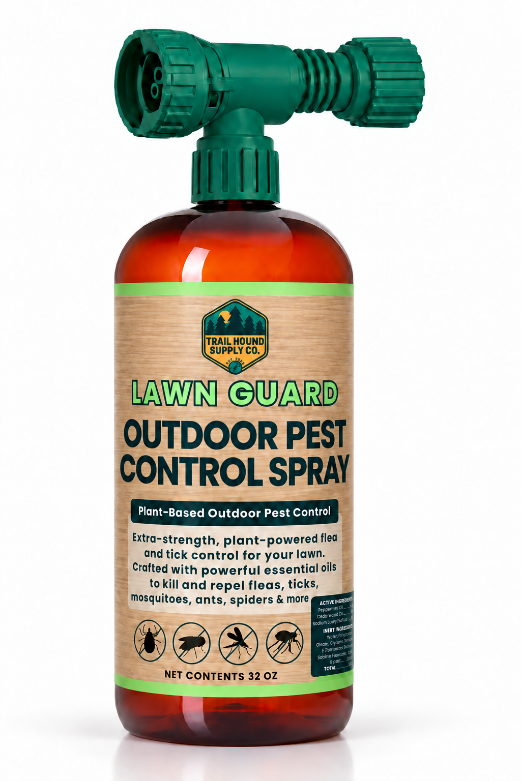 Lawn Guard Outdoor Pest Control Yard Spray - Cedarwood Essential Oil Formula - 32oz