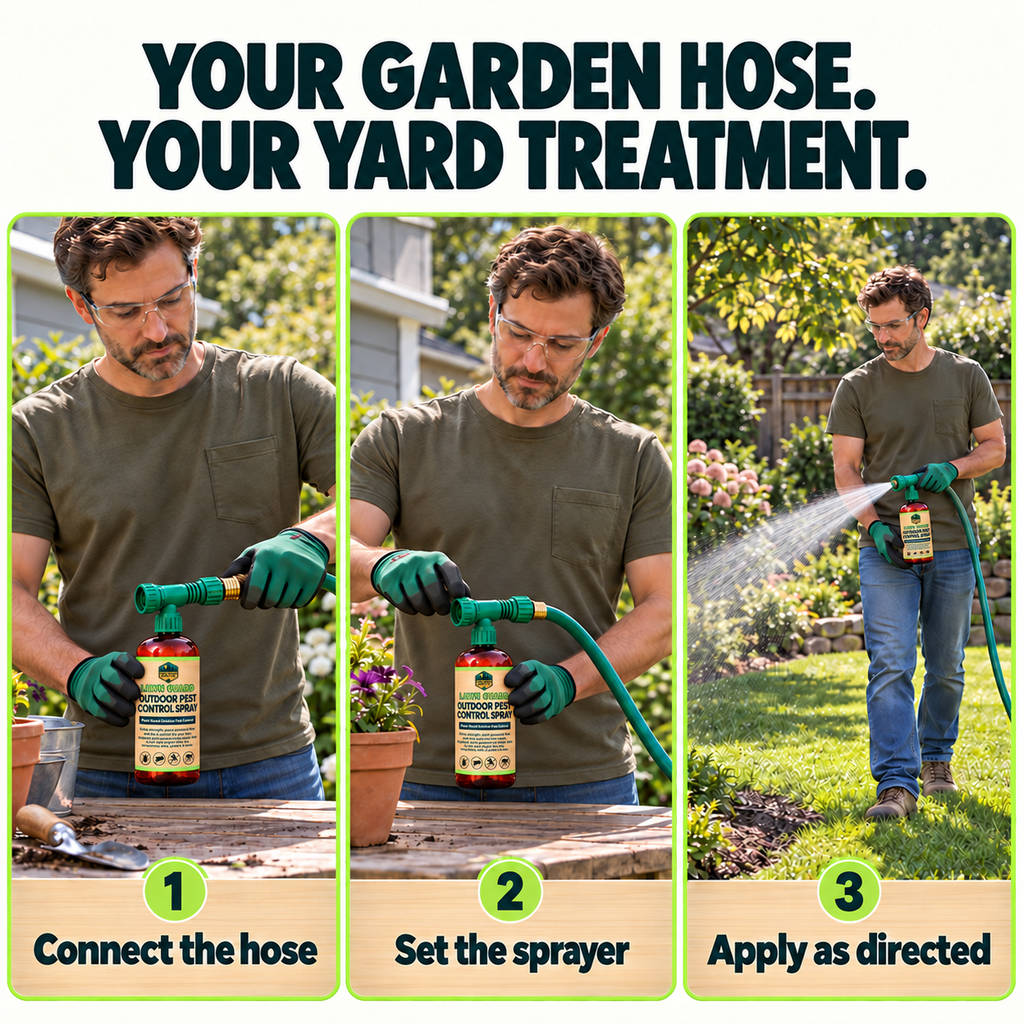 Lawn Guard Outdoor Pest Control Yard Spray - Cedarwood Essential Oil Formula - 32oz