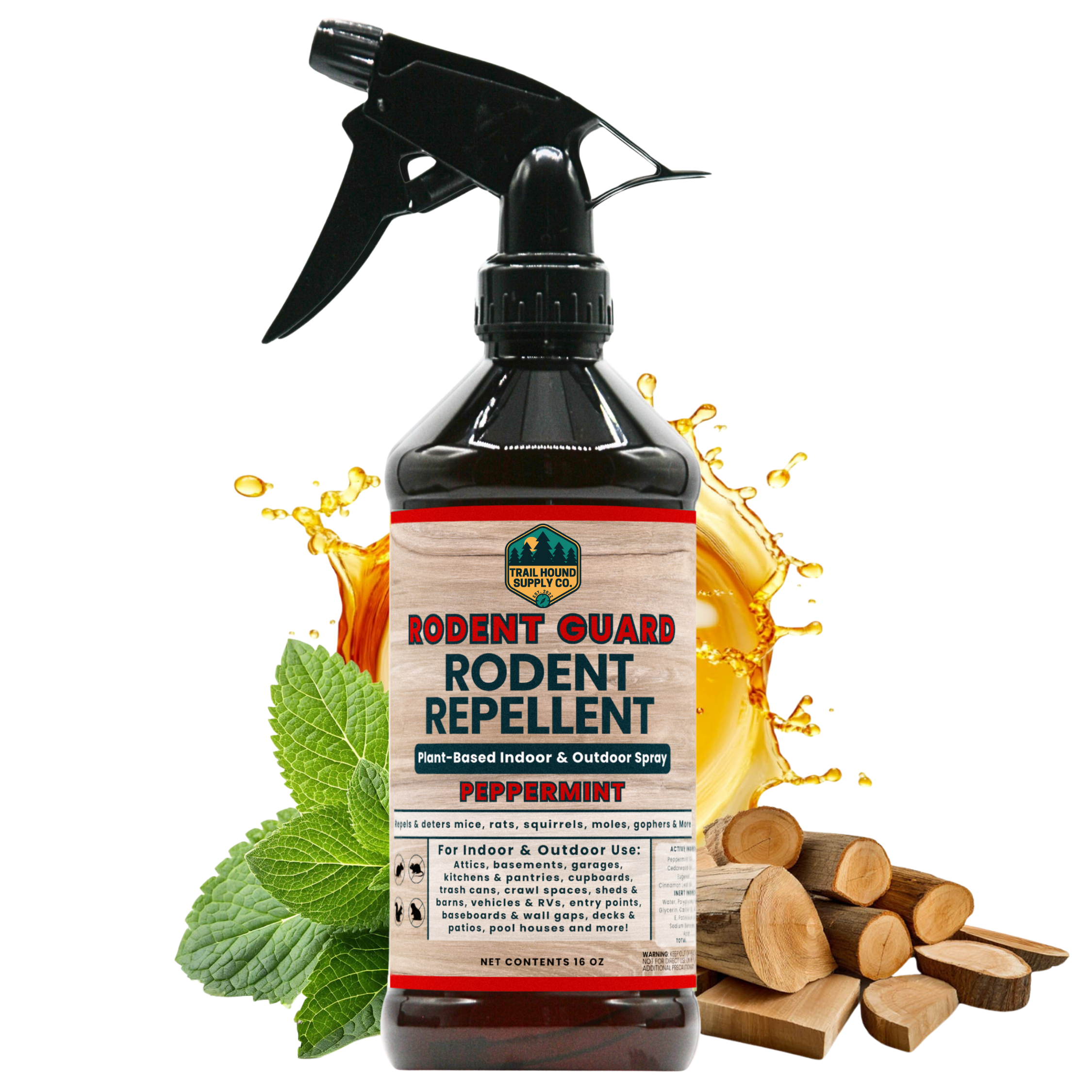 Pepermint Guard Rodent Guard: Peppermint Oil Rodent Repellent & Pest Control Spray - 1 ...